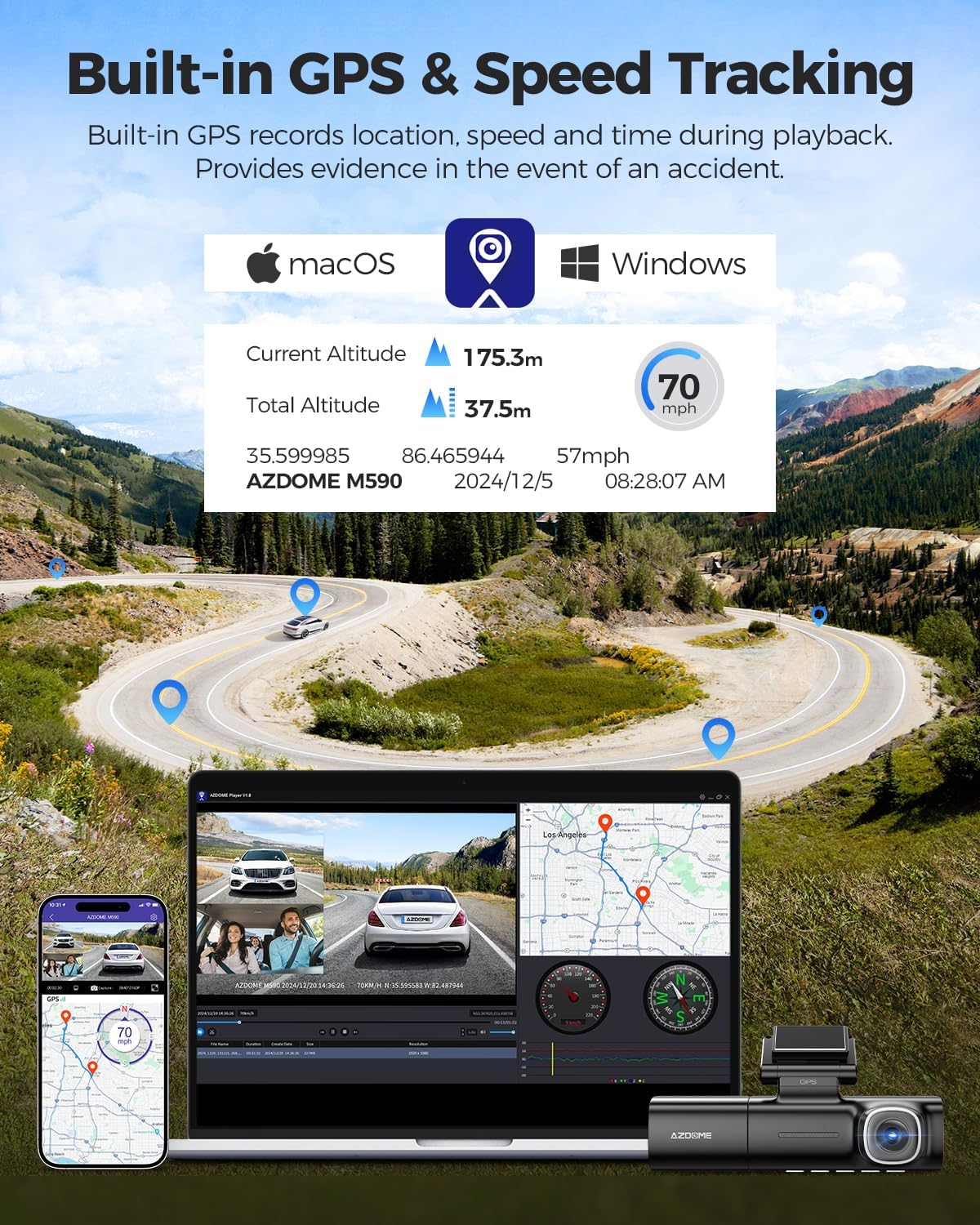 ازدوم M590 ماكس - Azdome M590 Max ازدوم M590 ماكس - Azdome M590 Max